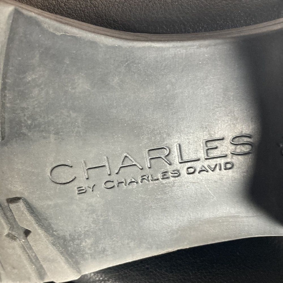 Womens Charles by Charles David 6.5 Black Leather & Suede mid calf Boots - Picture 9 of 13